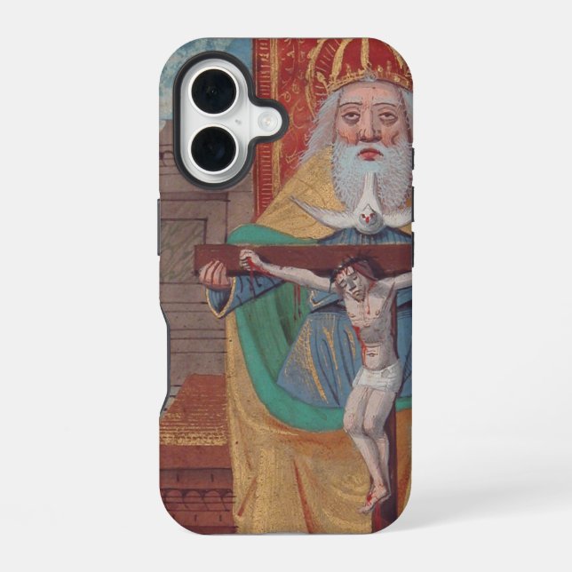 One God Holy Trinity in Glory iPhone 16 Case (Back)