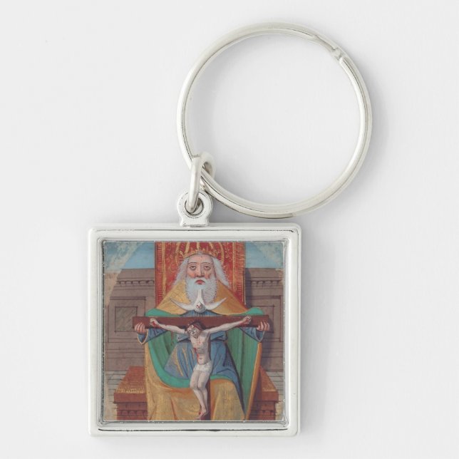 One God Holy Trinity in Glory Keychain (Front)