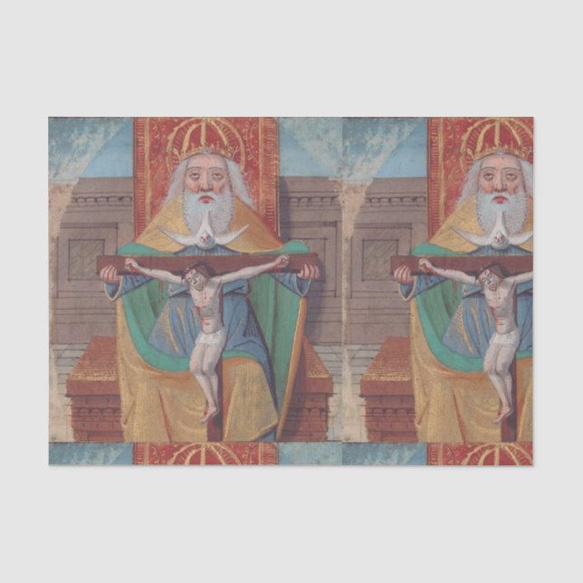One God Holy Trinity in Glory Tissue Paper (Front)