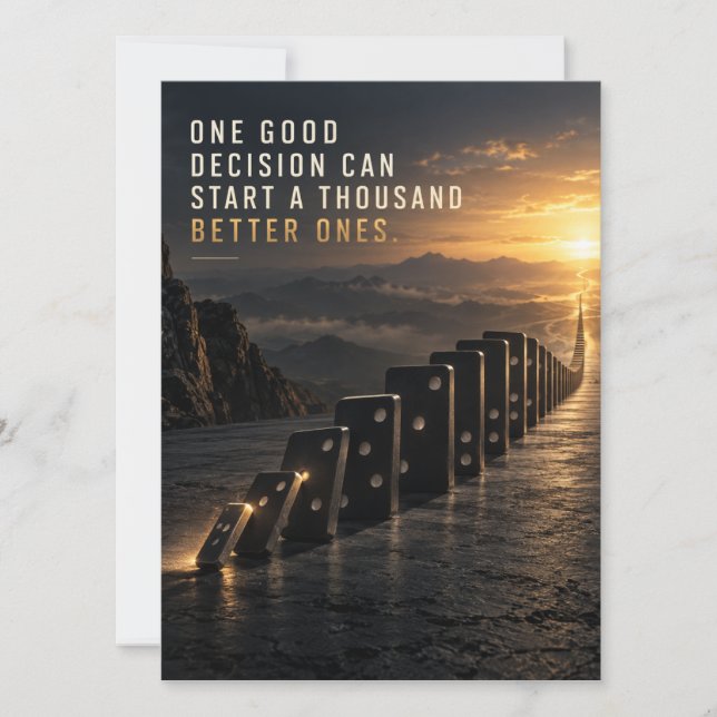 One Good Decision Invitation (Front)