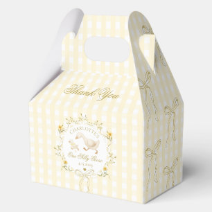 One Goose Gender neutral Wildflower 1st Birthday Favor Box