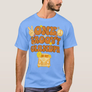 One Groovy Grandpa Retro Mom Hippie Birthday 70s F T-Shirt