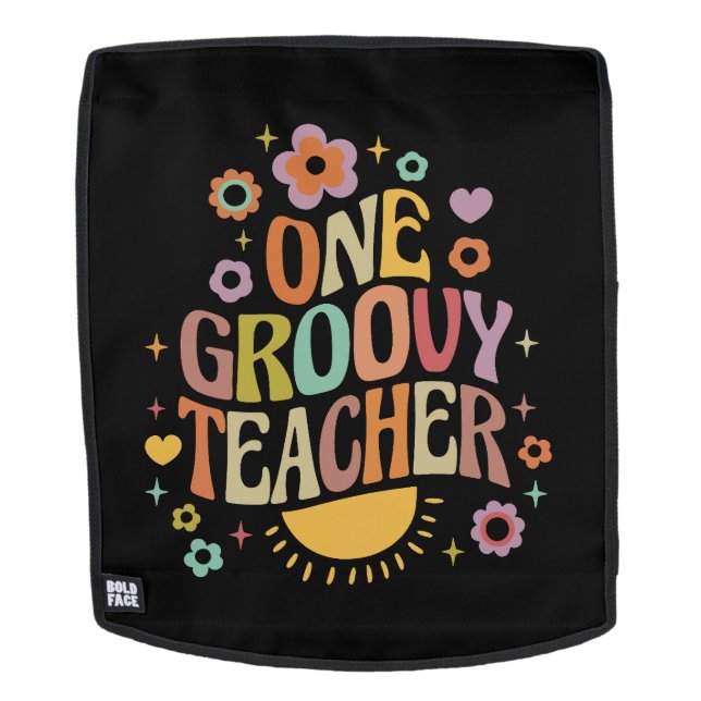 One groovy teacher backpack (Removable Face)