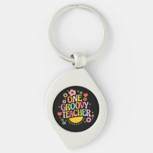 One groovy teacher keychain