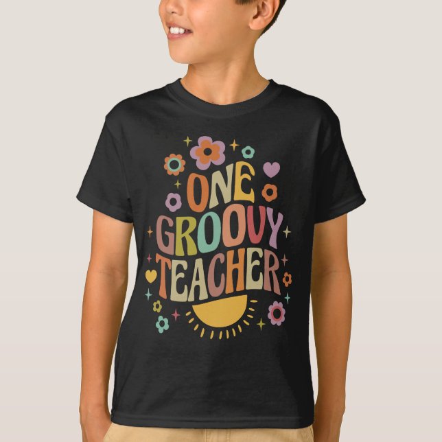 One groovy teacher T-Shirt (Front)