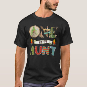 One Happy Aunt Camper 1St Birthday Camping Bear T-Shirt