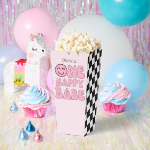One Happy Babe Happy Face Pink  Favor Box