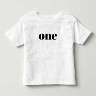 One - Happy Birthday Shirt for Toddlers