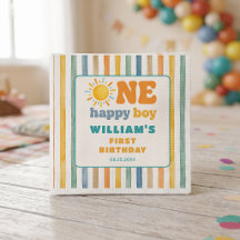 One Happy Boy 1st Birthday Sunshine
