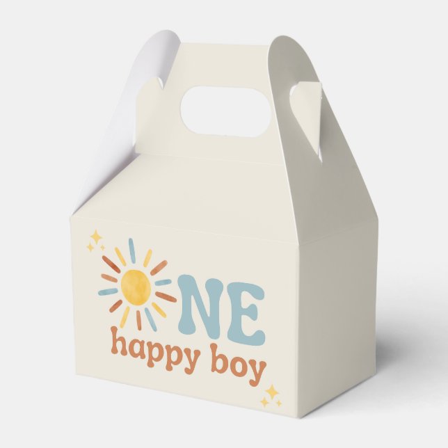 One Happy Boy, 1st Trip Around The Sun Favor Box (Front Side)