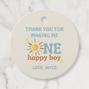 One Happy Boy Favour Tag