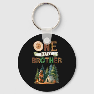 One Happy Brother Camper First Birthday Camping Be Keychain