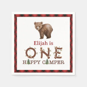 One Happy Camper 1st Birthday Personalized Party N Napkin