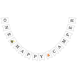 One Happy Camper Adventure Birthday Bunting Flags