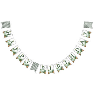 One Happy Camper Birthday Banner Bunting Sign