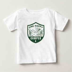 One Happy Camper Camp First Birthday Shirt