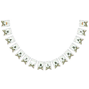 One Happy Camper First Birthday  Bunting Flags