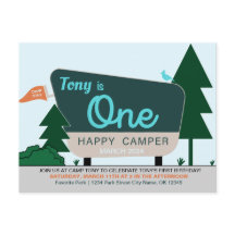 ONE HAPPY CAMPER - First Birthday