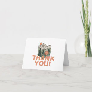 One Happy Camper First Birthday Thank You Card