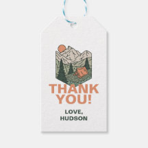 One Happy Camper First Birthday Thank You Gift Tag