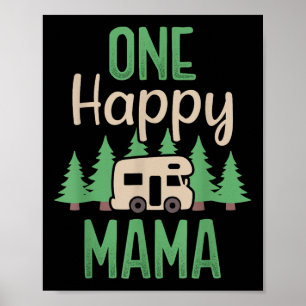 One Happy Camper Happy Mama First Birthday Party C Poster