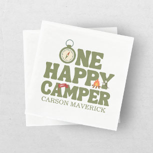 One Happy Camper Kids Birthday Napkin