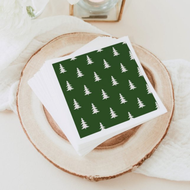 One happy camper minimalist pine trees napkin (Creator Uploaded)