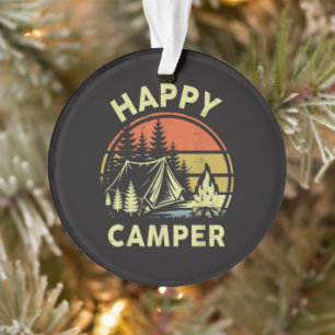 One Happy Camper Toddler Boy Funny Camping Ornament