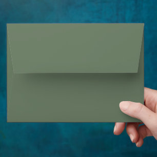 One Happy Camper Woodland Birthday Moss Green A7 Envelope