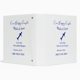 One happy Couple let's adventure begins wedding co Binder