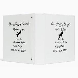 One happy Couple let's adventure begins wedding co Binder
