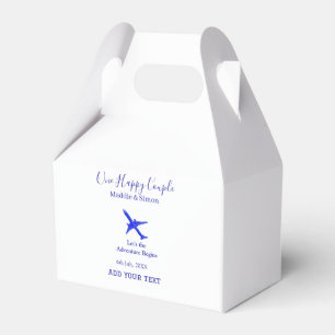 One happy Couple let's adventure begins wedding co Favor Box