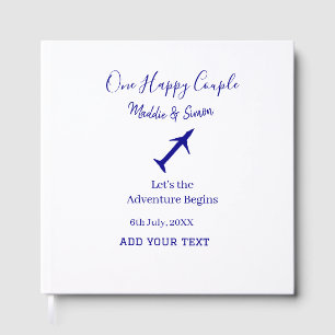 One happy Couple let's adventure begins wedding co Guest Book