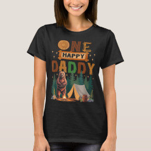 One Happy Daddy Camper 1st Birthday Camng Bear T-Shirt