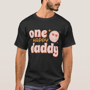 One Happy Daddy Retro First Birthday Shirt