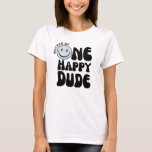 One Happy Dude Birthday Mother's Shirt<br><div class="desc">One happy dude,  one cool dude first birthday party</div>