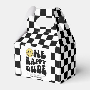 One Happy Dude   Boys Rad Kids 1st Birthday Favor Box
