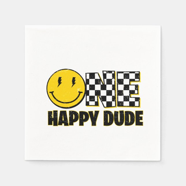 One Happy Dude Napkin (Front)