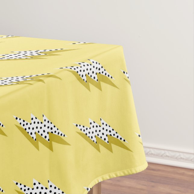 "One Happy Dude" Retro 1st Birthday Party Tablecloth (In Situ)