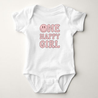 ONE HAPPY GIRL BABY BODYSUIT