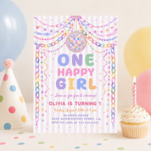 One Happy Girl Paper Chain Disco Birthday