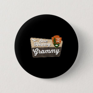 One Happy Grammy Camper Matching Birthday Decorati 2 Inch Round Button
