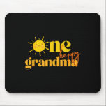 One Happy Grandma Birthday First Trip Around The S Mouse Pad<br><div class="desc">One Happy Grandma Birthday First Trip Around The Sun Bday</div>