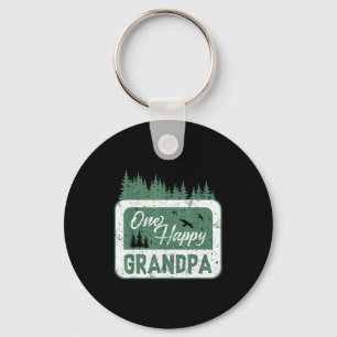 One Happy Grandpa Camper 1st Birthday Camng Bear  Keychain
