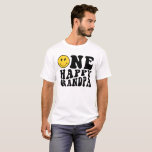 One Happy Grandpa Matching Birthday Grandpa Tee<br><div class="desc">One Happy Grandpa Matching Birthday Grandpa Tee</div>