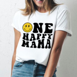 One Happy Mama Matching Birthday Tee for Mom