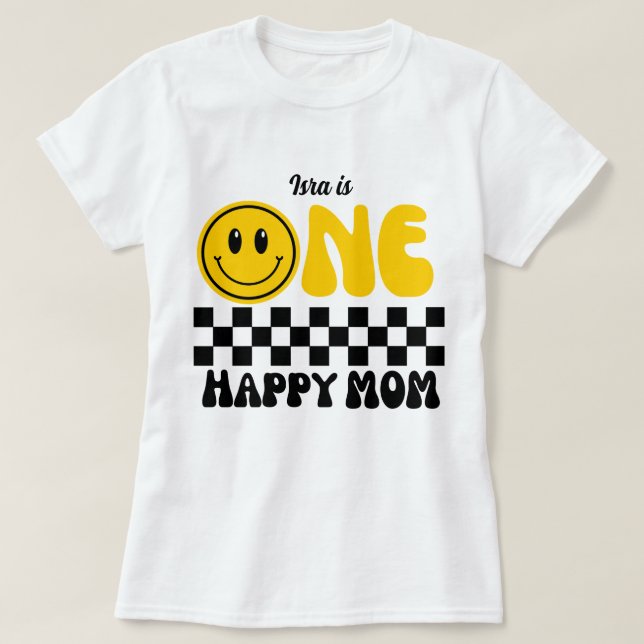 One Happy Mom, Family Matching  Shirts (Design Front)