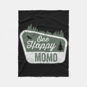 One Happy Momo Matching Family Birthday Party Camp Fleece Blanket