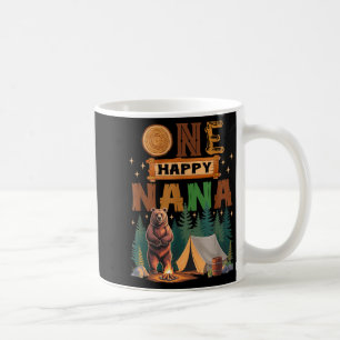 One Happy Nana Camper 1st Birthday Camng Bear  Coffee Mug