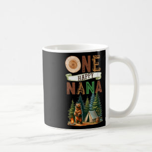 One Happy Nana Camper First Birthday Camping Bear Coffee Mug